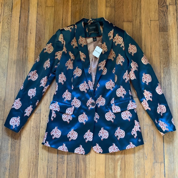 scotch soda leopard blazer